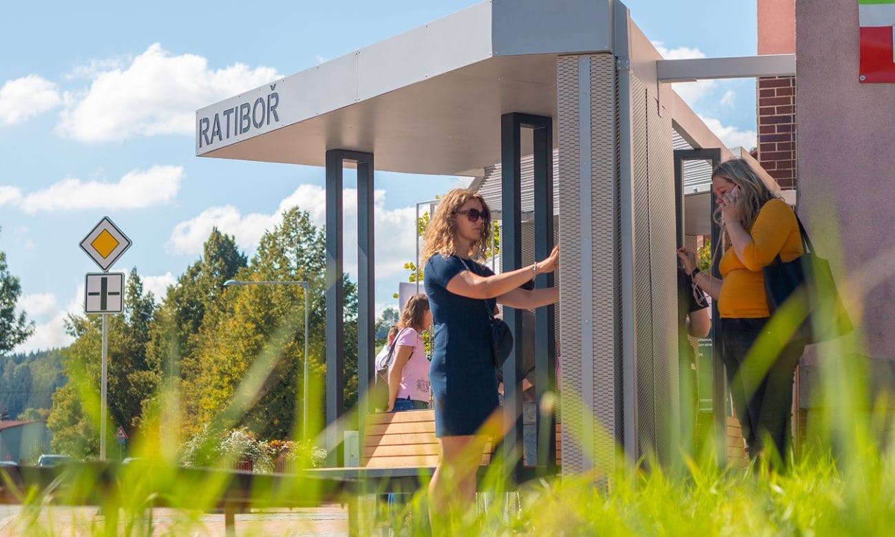 Bioklimatická autobusová zastávka